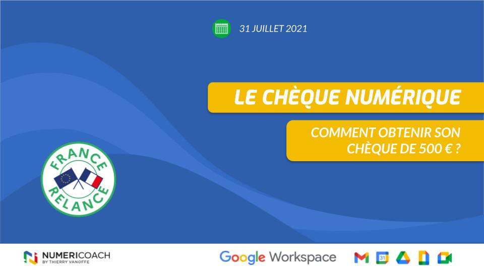 chèque numérique de 500 euros france relance