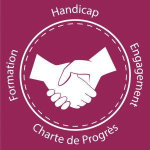 Logo Charte de progrès handicap pour les formations
