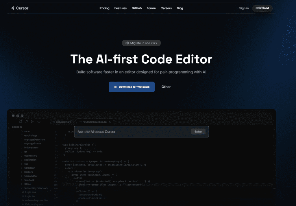 The AI-first Code Editor