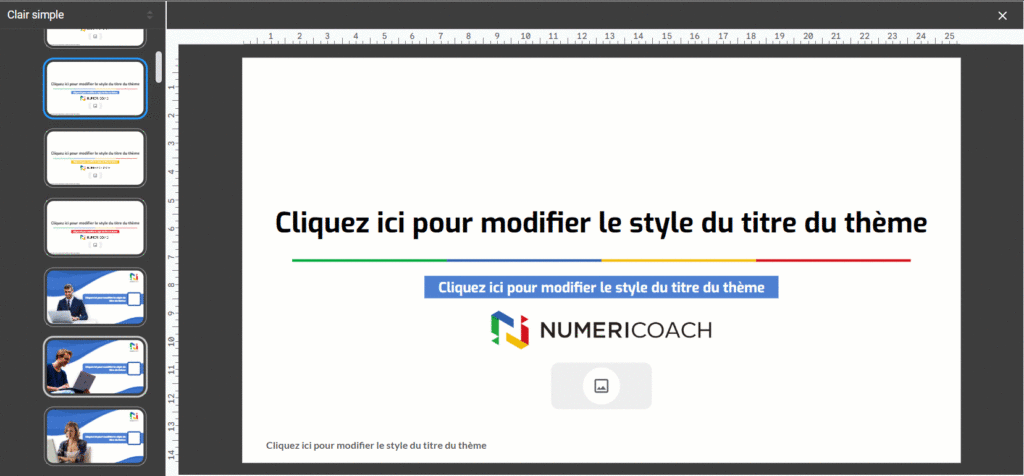 créer des thèmes sur Google Slides