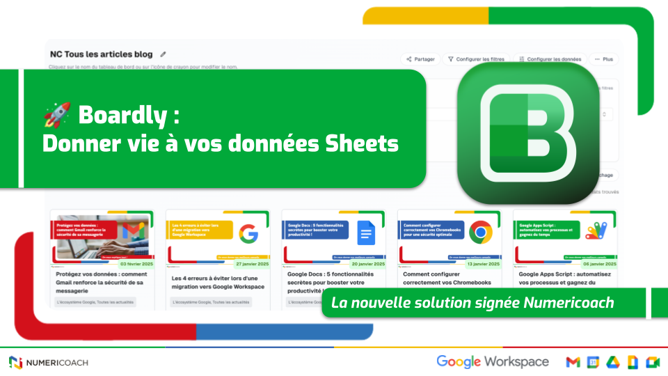 Illustration de l'article Boardly : Donner vie à vos données Sheets