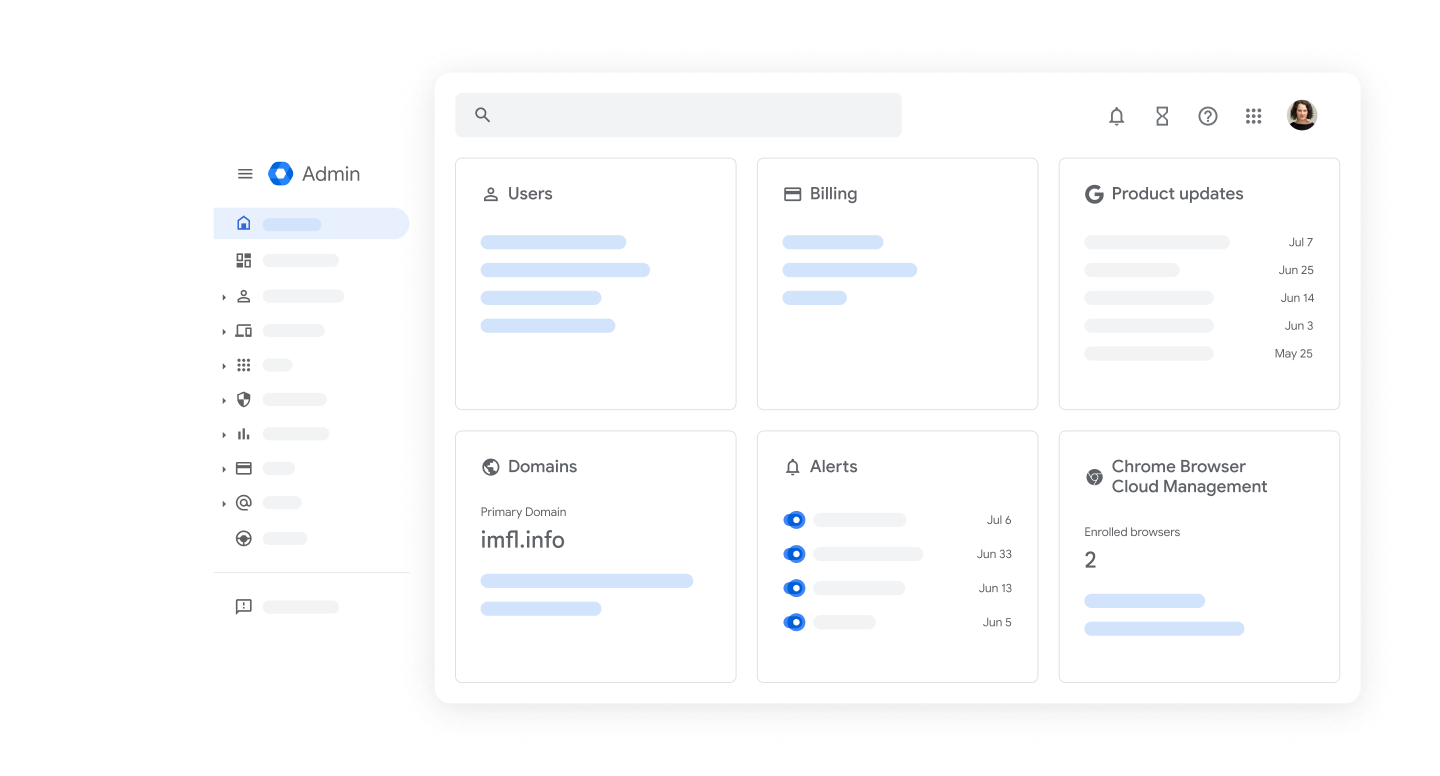 Illustration de l'article Fusion de plusieurs environnements Google Workspace